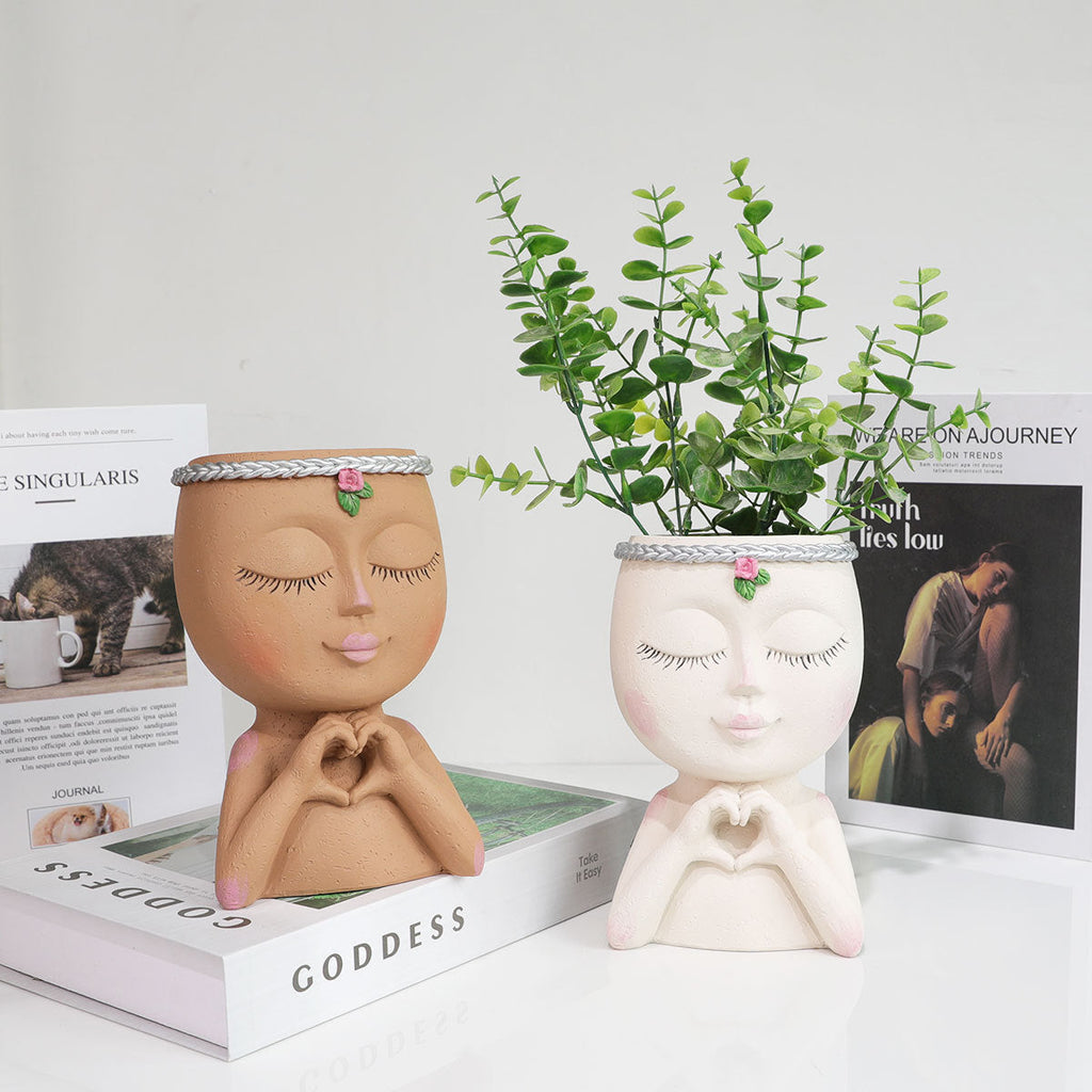 Herzensdame Blumengefäß