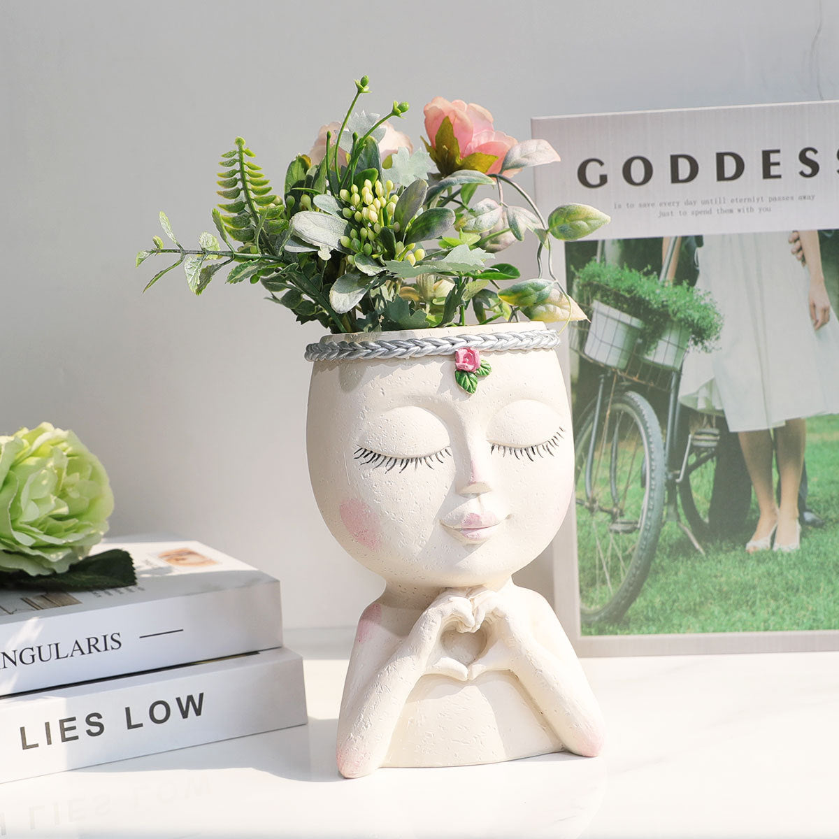 Herzensdame Blumengefäß